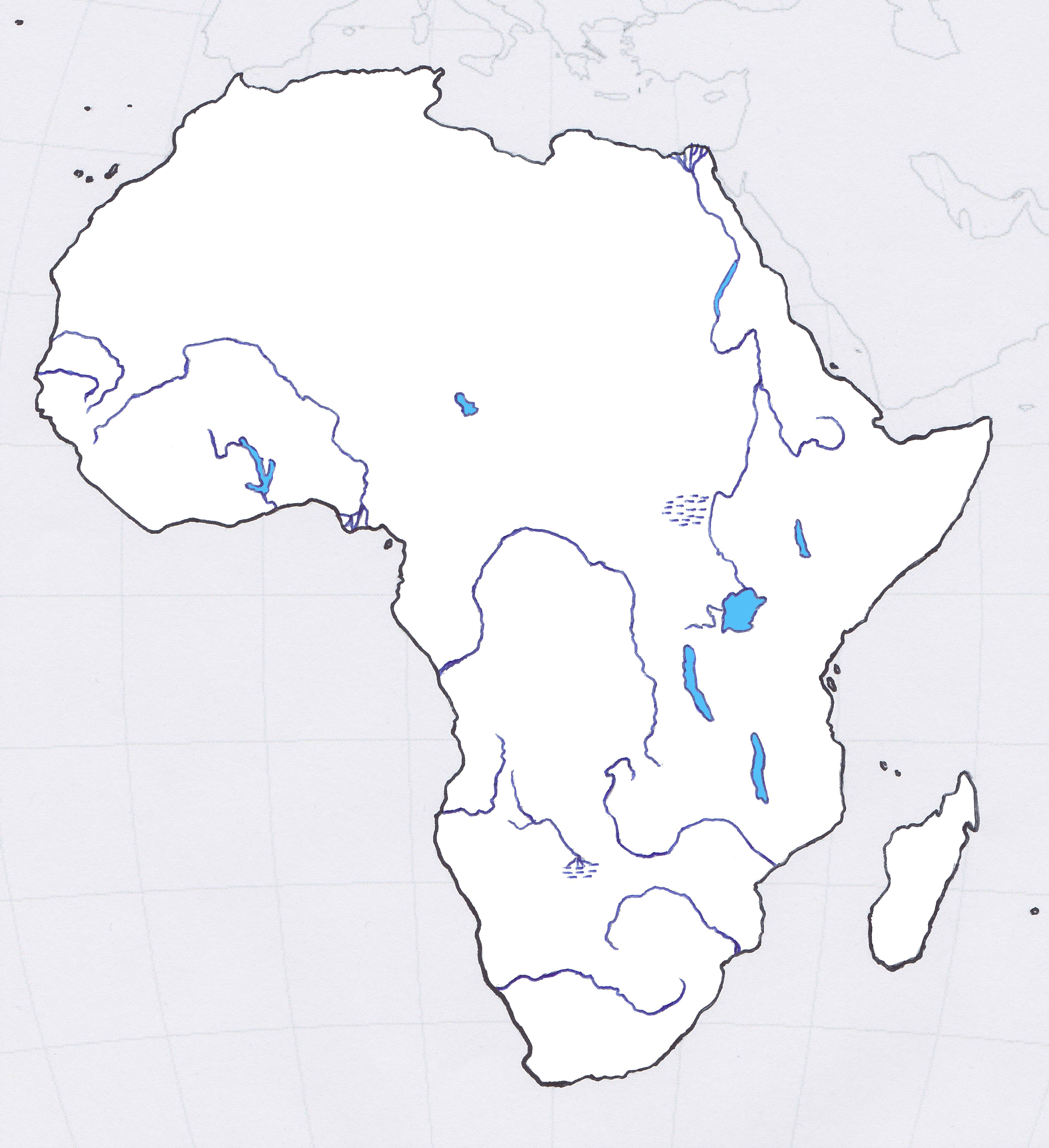 afrika slijepa karta I. osnovna škola Čakovec   Geografija   Slijepa karta Afrike afrika slijepa karta